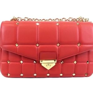 SB9986 Brick NWT 💯 Italian Leather 🇮🇹 studded purse